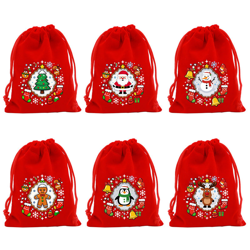Bolsa de regalo con dulces navideños