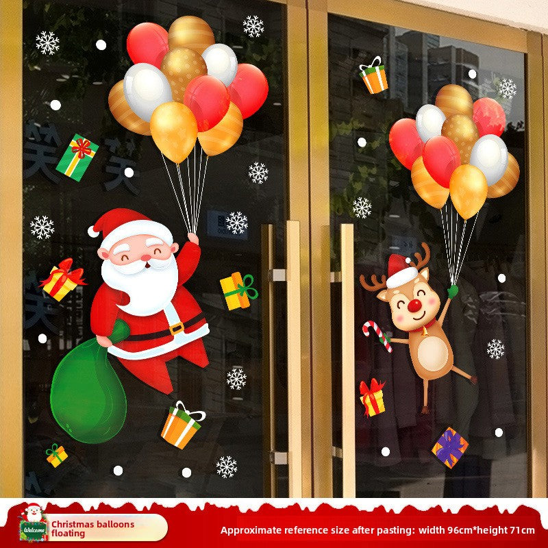 Statische Weihnachtsaufkleber