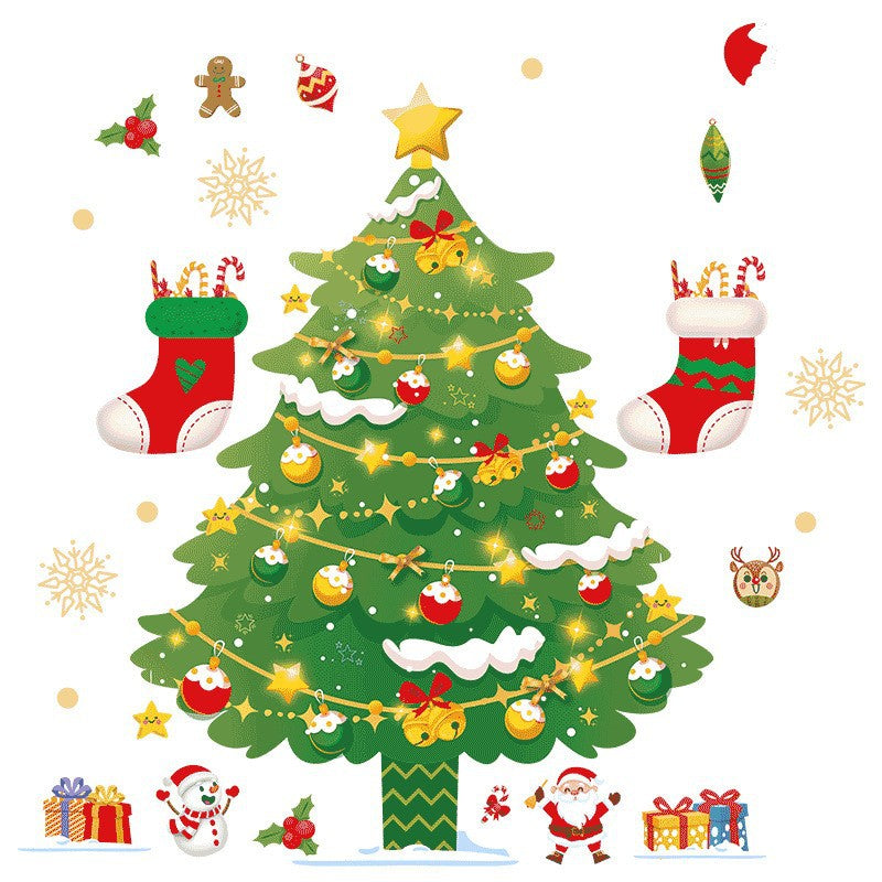 Statische Weihnachtsaufkleber