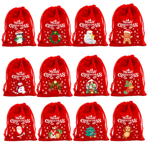 Bolsa de regalo con dulces navideños