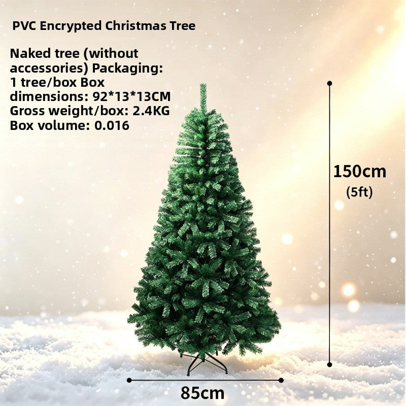 Árbol de Navidad artificial de PVC con ramas densas
