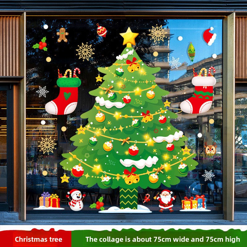 Pegatinas estáticas navideños