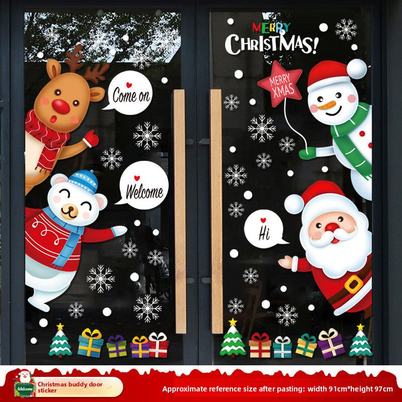Pegatinas estáticas navideños