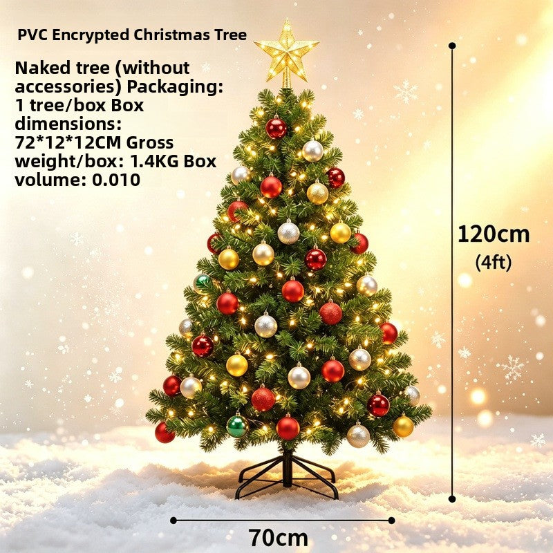 Árbol de Navidad artificial de PVC con ramas densas