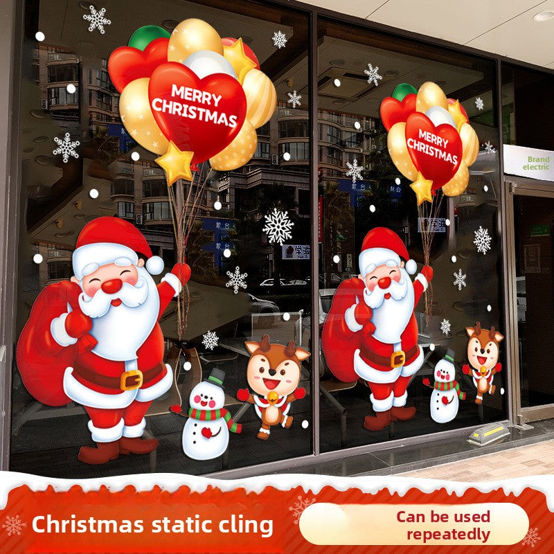 Statische Weihnachtsaufkleber