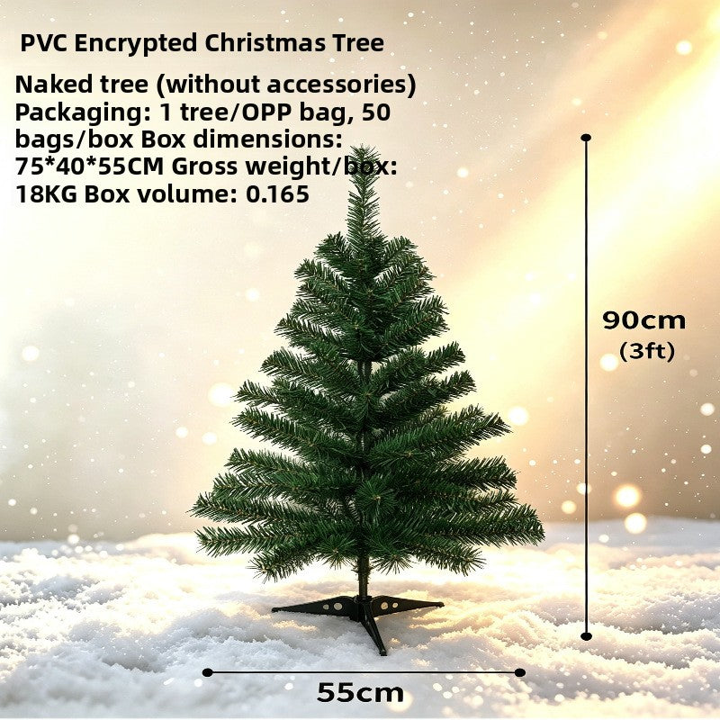 Árbol de Navidad artificial de PVC con ramas densas