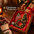 USB-Weihnachts-Projektorleuchte mit 6 Szenen und Schneeflocken- sowie Baummustern