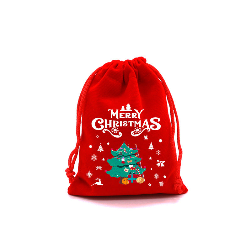 Bolsa de regalo con dulces navideños