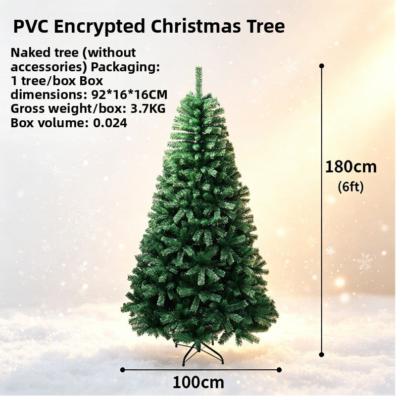 Árbol de Navidad artificial de PVC con ramas densas