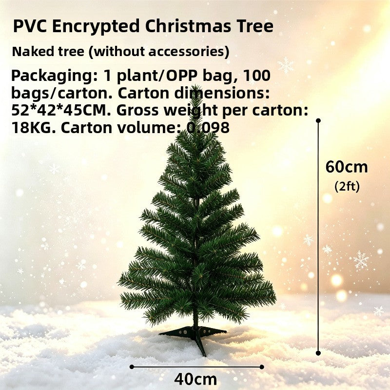 Árbol de Navidad artificial de PVC con ramas densas