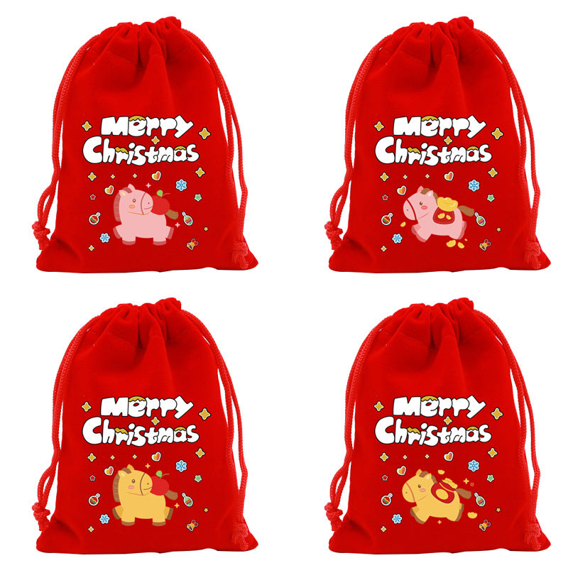 Bolsa de regalo con dulces navideños