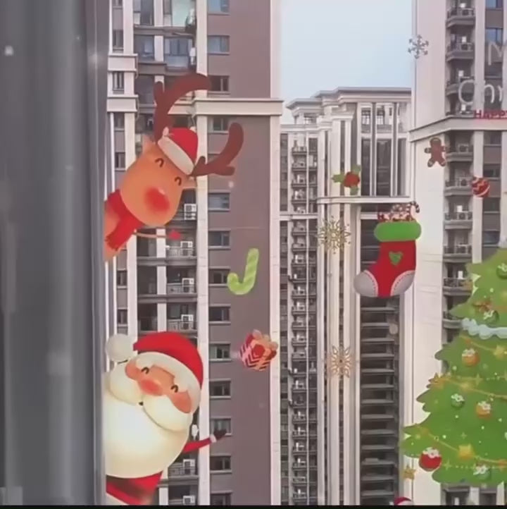 Statische Weihnachtsaufkleber